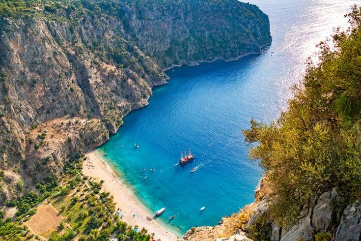 Fethiye to Ölüdeniz motorcycle route Turkey